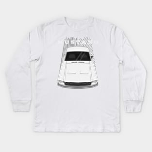 Ford Mustang Fastback 1968 - White Kids Long Sleeve T-Shirt